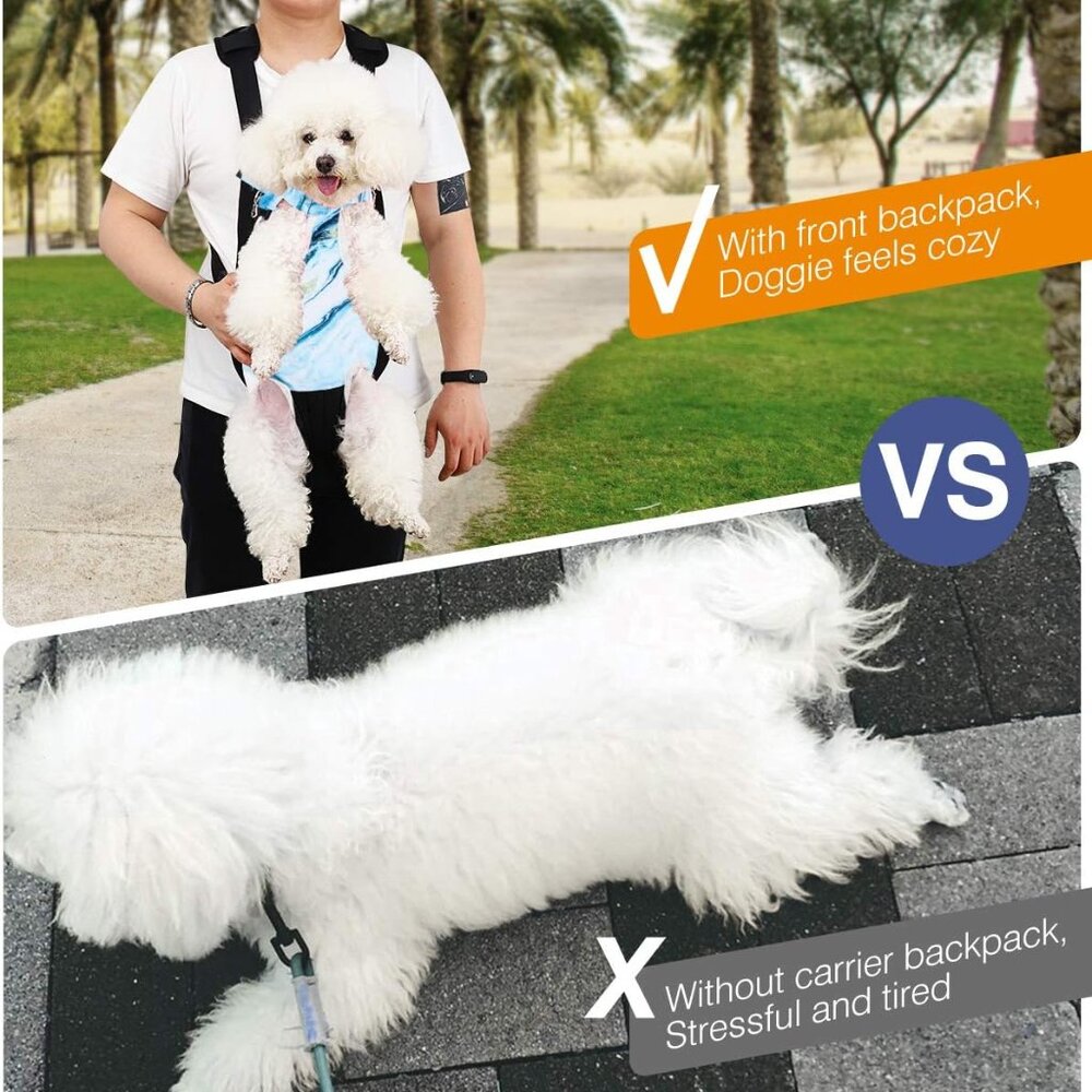 NWT Pawaboo Pet Carrier Backpack XL Blue, Yellow and White swirl design